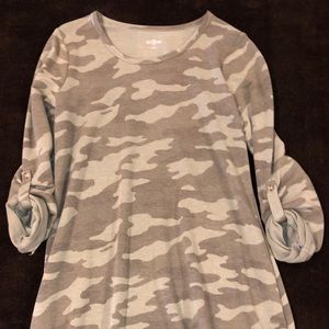 Knit camo dress
